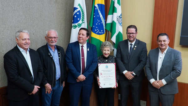 Iraci Pissinin Sossella é a mais nova Cidadã Honorária de Foz